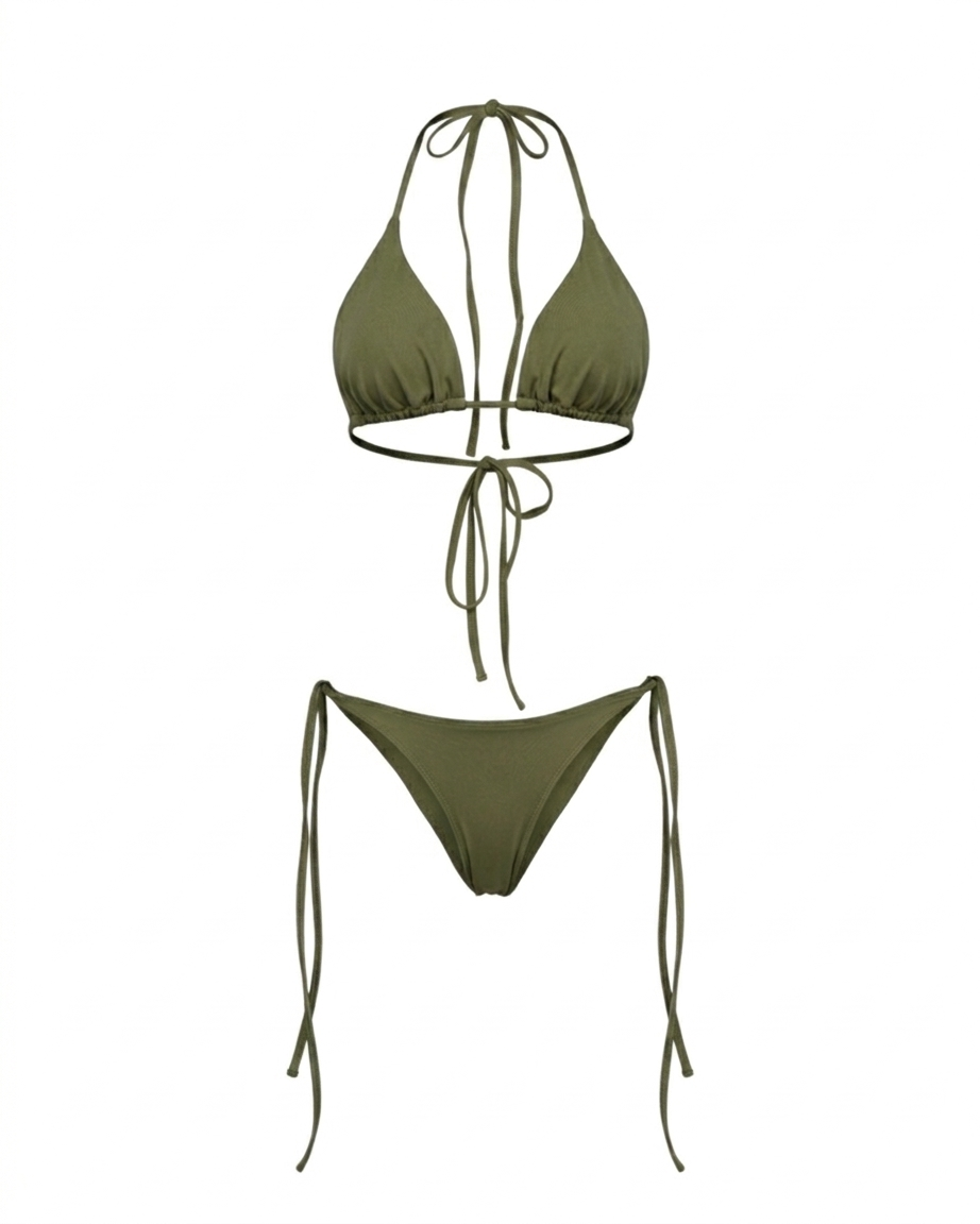 Khaki Muse Bikini Top