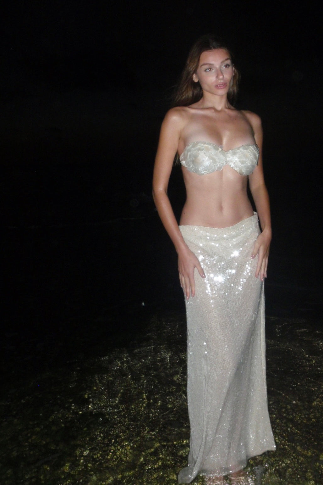 Mother of Pearl Bikini Top